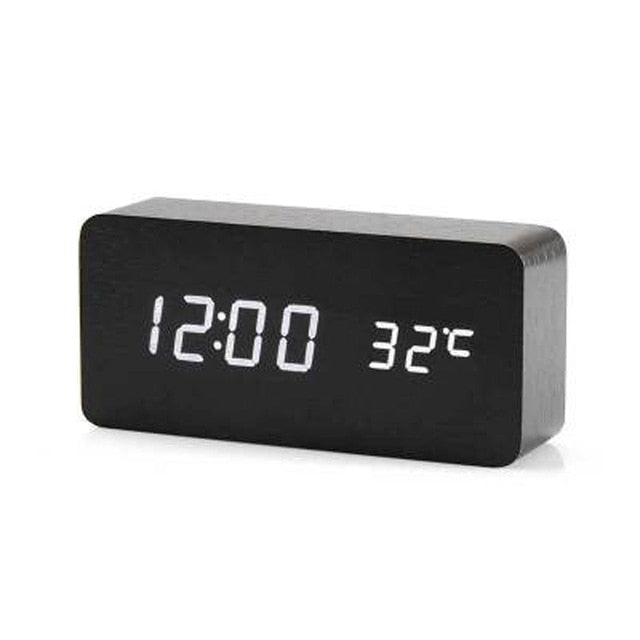 Despertador Digital LED Sova Ativado por Voz — Mãos-Livres - Desfino