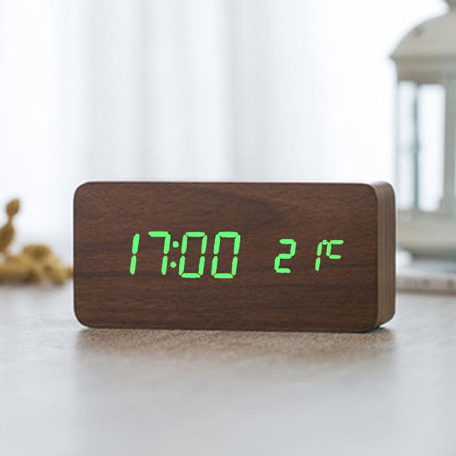 Despertador Digital LED Sova Ativado por Voz — Mãos-Livres - Desfino
