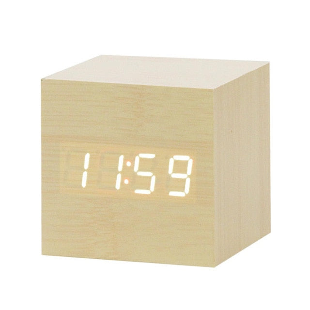 Despertador Digital LED Sova Ativado por Voz — Mãos-Livres - Desfino