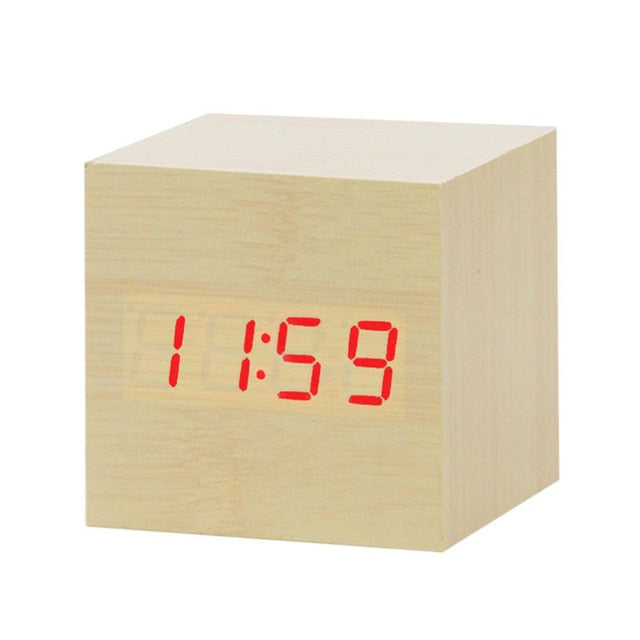 Despertador Digital LED Sova Ativado por Voz — Mãos-Livres - Desfino