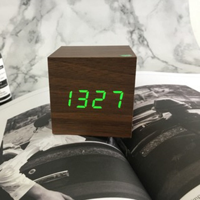 Despertador Digital LED Sova Ativado por Voz — Mãos-Livres - Desfino