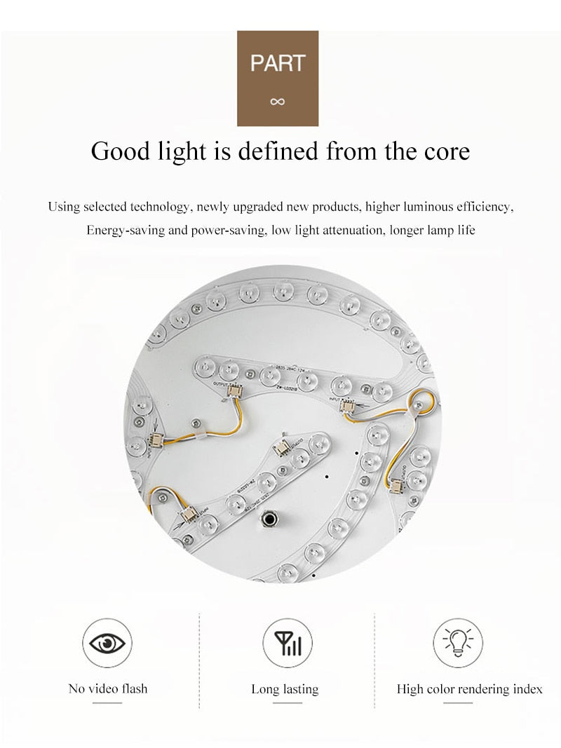 Zentra TriLight Lampada LED rotonda a soffitto — 1500 lumen, temperatura di colore a 3 tonalità - Desfino