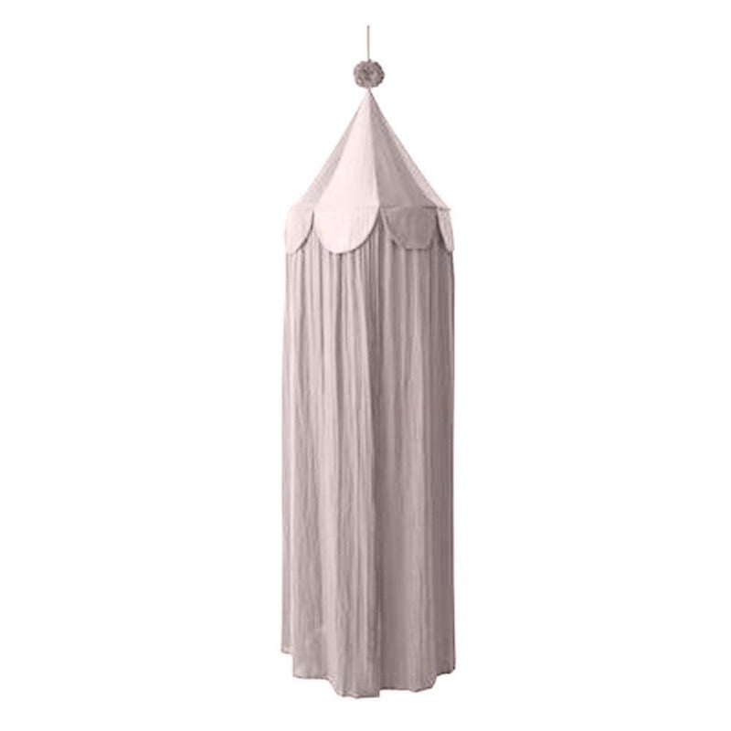 Set di baldacchino e copertura per culla in chiffon con motivo circense giocoso CirroNest