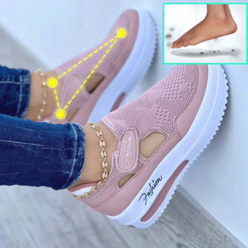 Portia ortopediska sneakers - luftfylld, lätt 3 cm-sula - Desfino