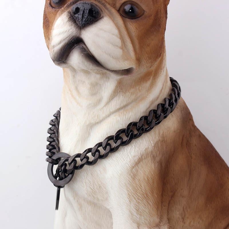 Rivaro bredt cubansk hundehalsbånd på 15mm — hiphopstil - Desfino