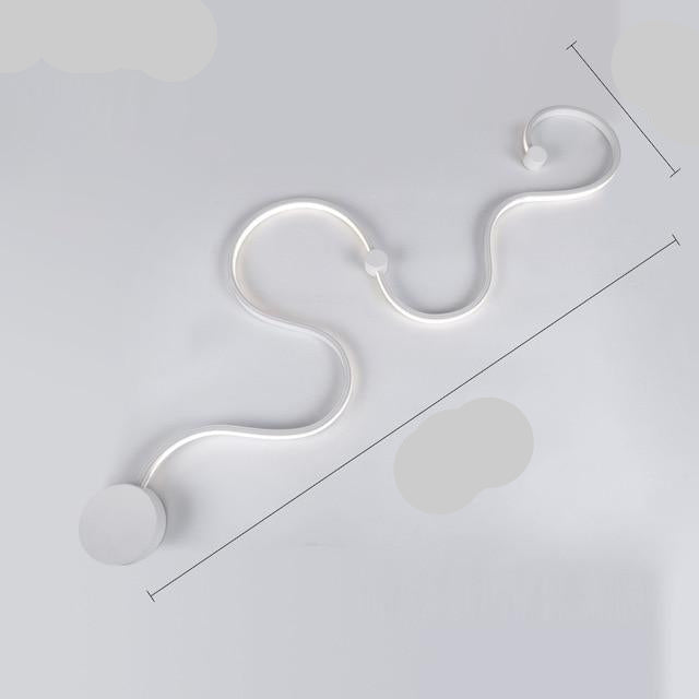 מנורת קיר מודרנית LED מאקריליק AeroLume — פרופיל דק, חסכונית באנרגיה