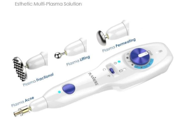 Caneta de plasma estética Kirrea — 4 pontas de tratamento intercambiáveis - Desfino