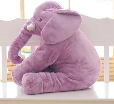SnuggleBloom plyšová sloní hračka a polštář pro děti a miminka - Desfino
