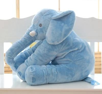 SnuggleBloom plyšová sloní hračka a polštář pro děti a miminka - Desfino