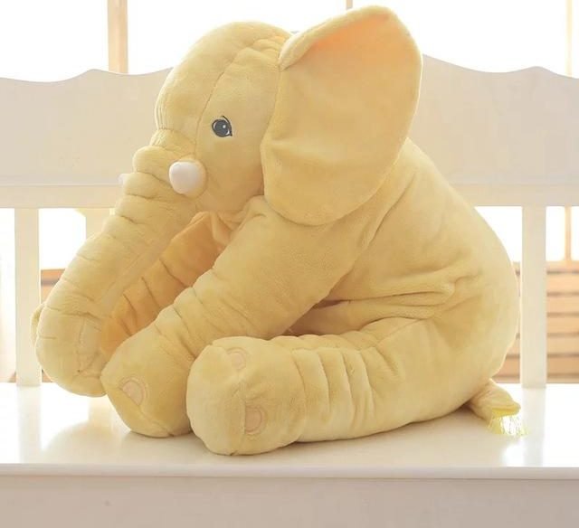 SnuggleBloom plyšová sloní hračka a polštář pro děti a miminka - Desfino