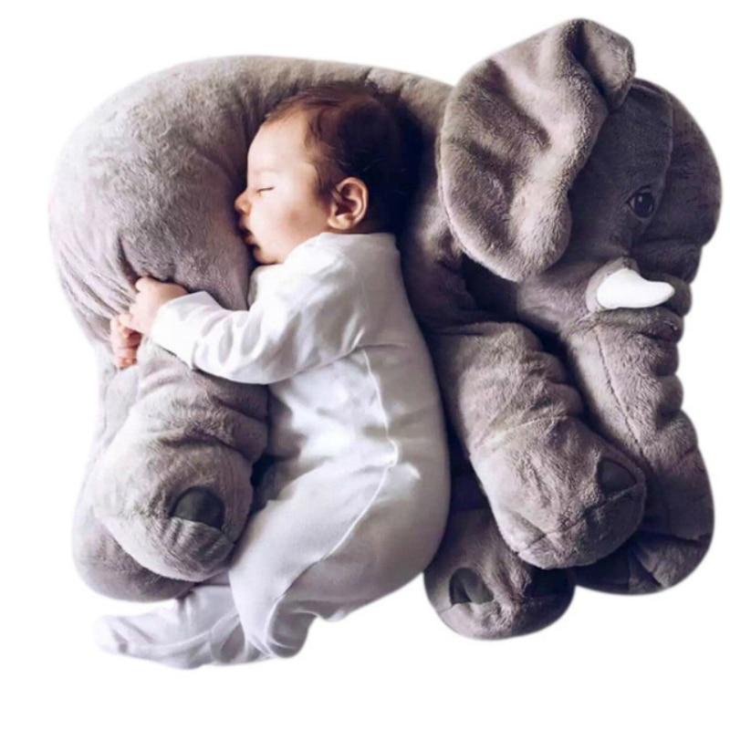 SnuggleBloom plyšová sloní hračka a polštář pro děti a miminka - Desfino