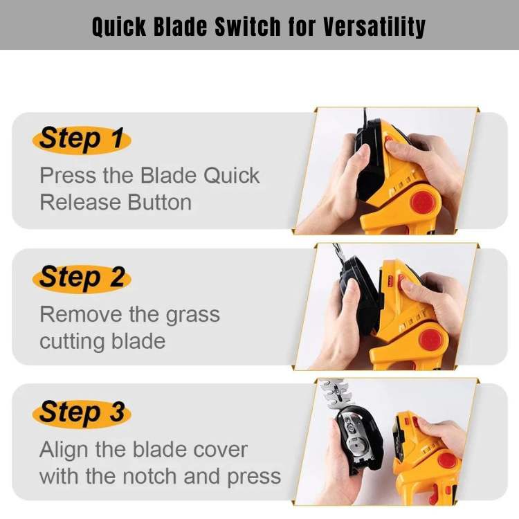 SylvaTrim kabelloser 2-in-1-Trimmer – 0,75 kg, austauschbare Aufsätze - Desfino