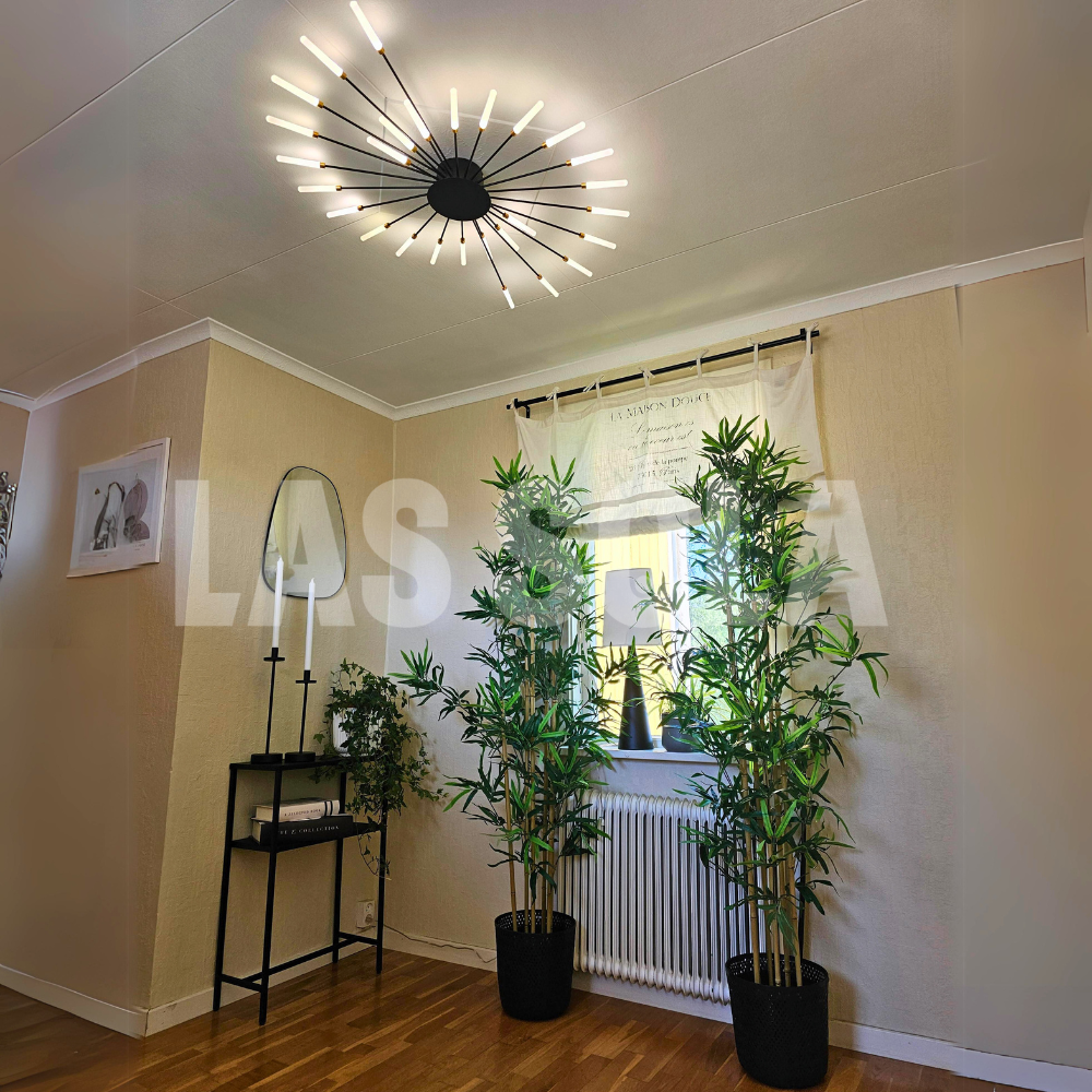 Nowoczesna lampa sufitowa LED Asterra — wbudowane oświetlenie, minimalistyczny styl - Desfino