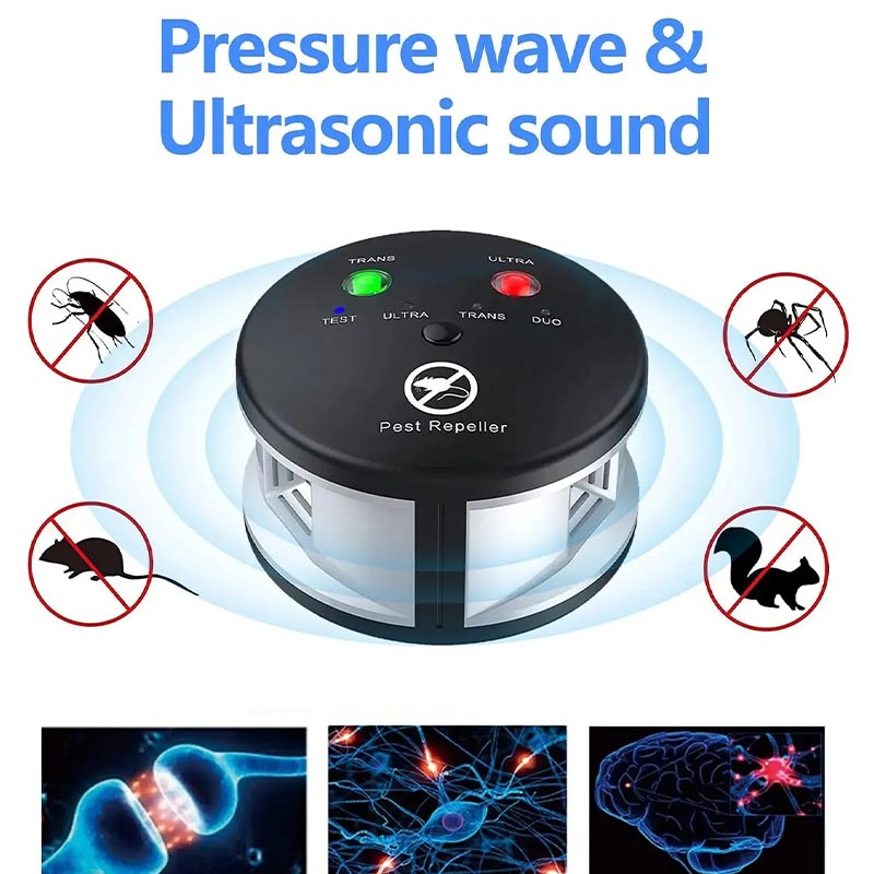 Repelente ultrassónico de pragas SonicGuard para ratos e ratazanas — 25–60kHz - Desfino