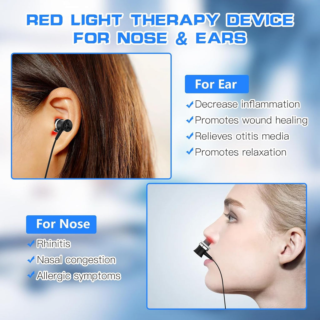 Portable 650nm Red Light Therapy Device — Hands-Free Neck-Worn Design