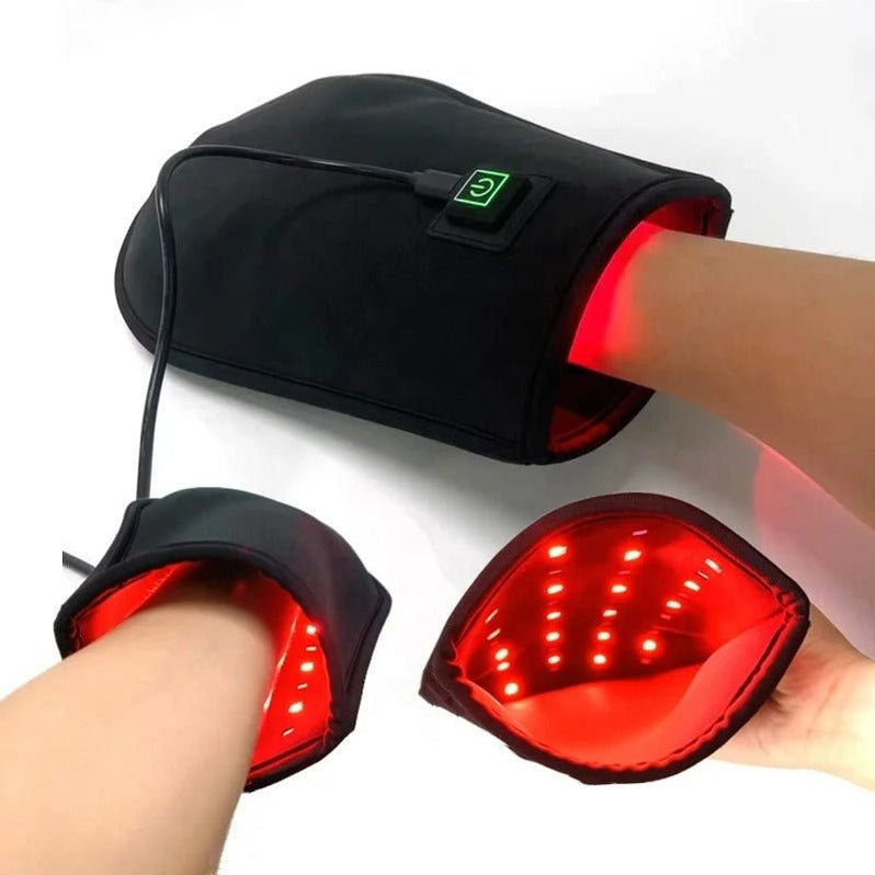 Luva de terapia de luz vermelha Lumera — Luz vermelha de 660nm e infravermelha de 850nm - Desfino
