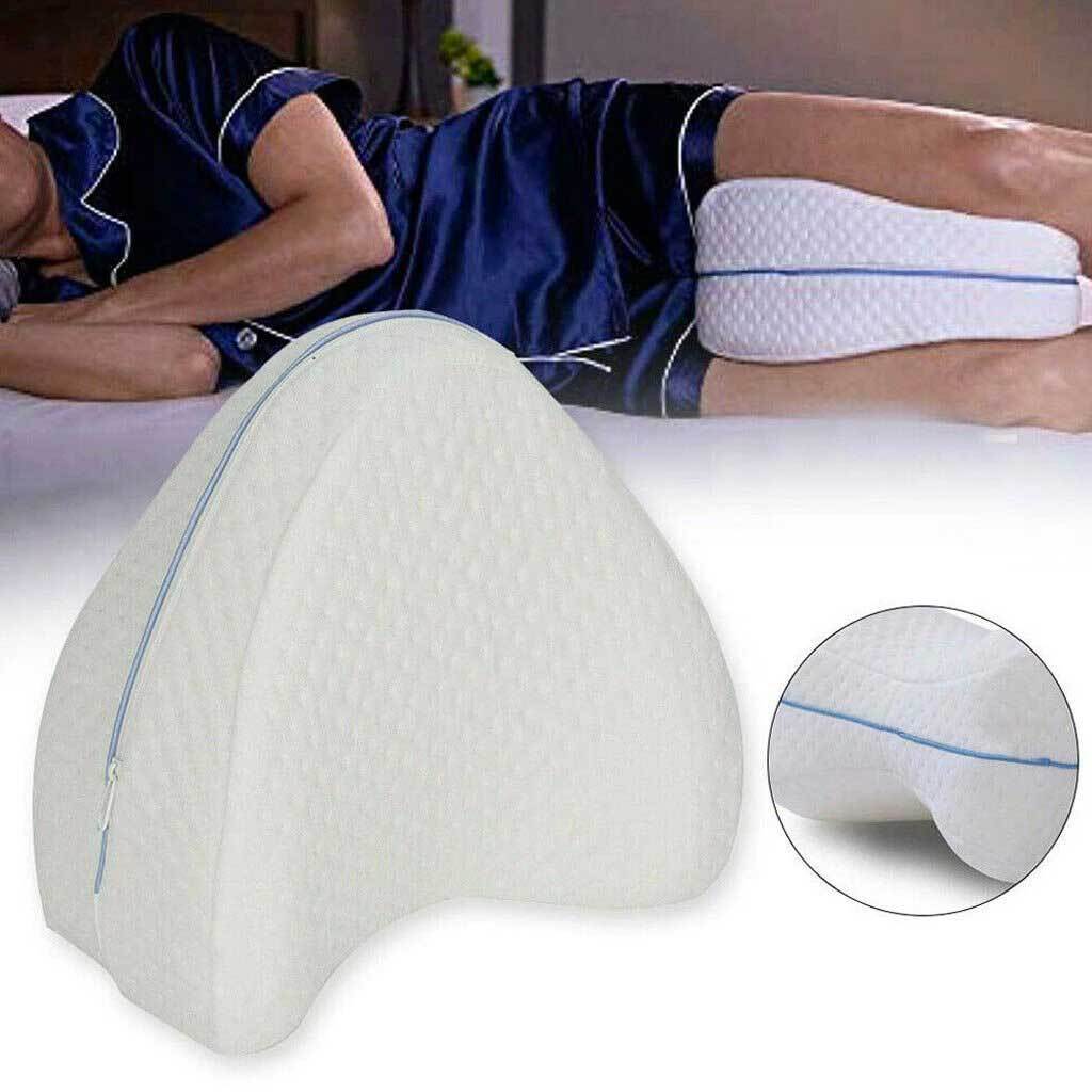 KneeEase Pro Cooling Memory Foam Knee Pillow — Orthopedic Support - Desfino