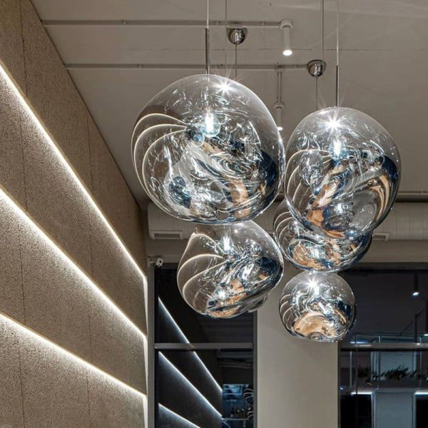 Aurea pendellampa i smält design — exklusiv modern taklampa inspirerad av lava - Desfino