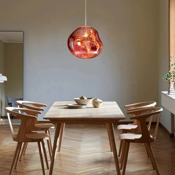 Aurea pendellampa i smält design — exklusiv modern taklampa inspirerad av lava - Desfino