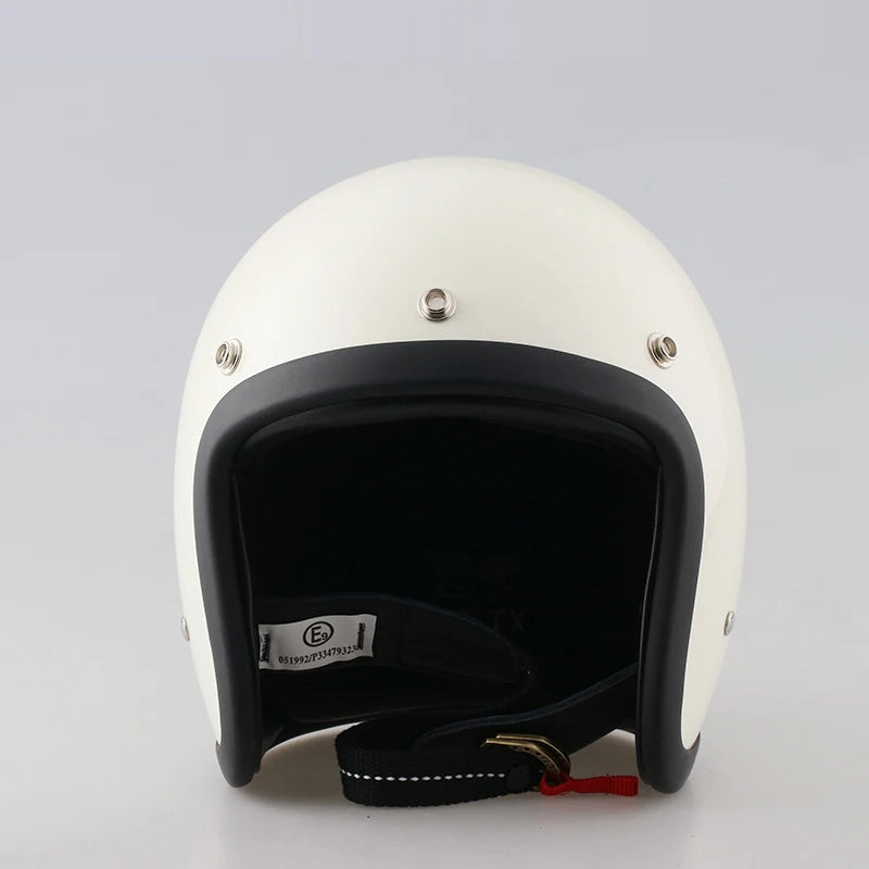 קסדת אופנוע רטרו AeroGuard עם אישורי DOT ו-ECE