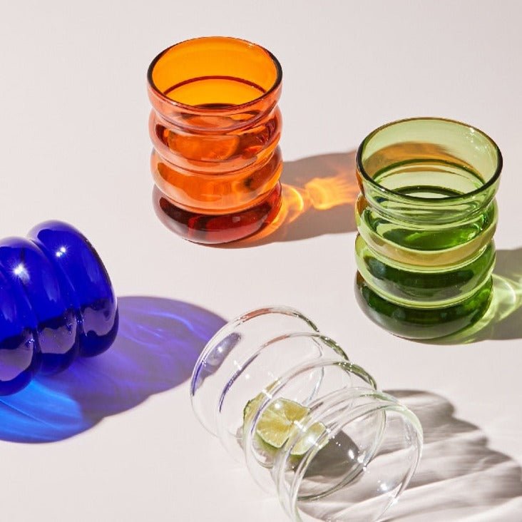 NovaRipple 250 ml-es hullámos üvegpohár — hőálló - Desfino