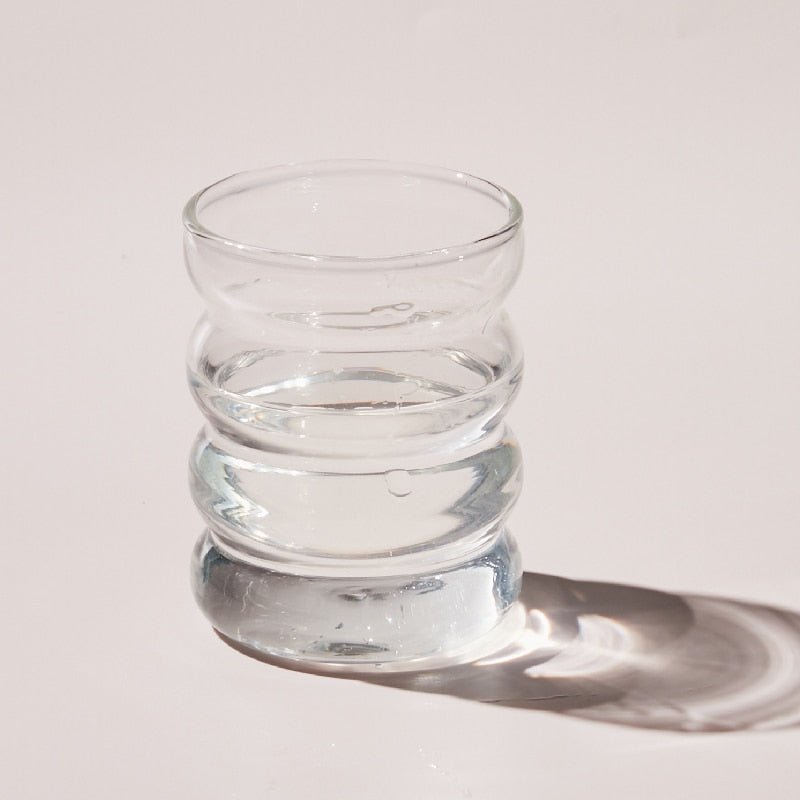 NovaRipple 250 ml-es hullámos üvegpohár — hőálló - Desfino