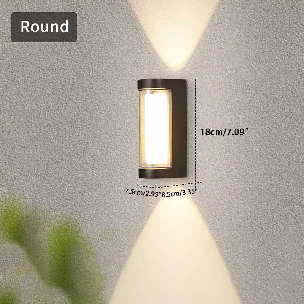 Cylinder & Square Column Outdoor Waterproof Wall Lamp | Desfino