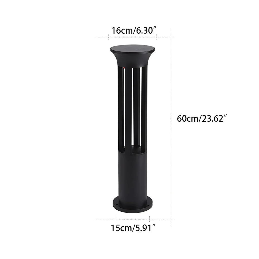 Cylindrical Lawn Outdoor Floor Lamp | Desfino