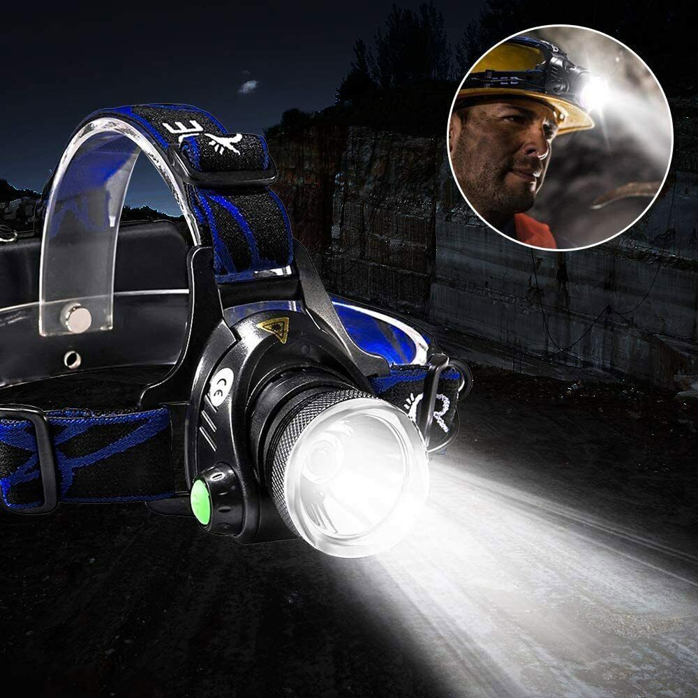 Taktická dobíjecí LED čelovka NovaPeak 990000LM se zoomem - Desfino