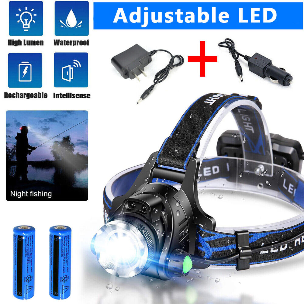 Taktická dobíjecí LED čelovka NovaPeak 990000LM se zoomem - Desfino