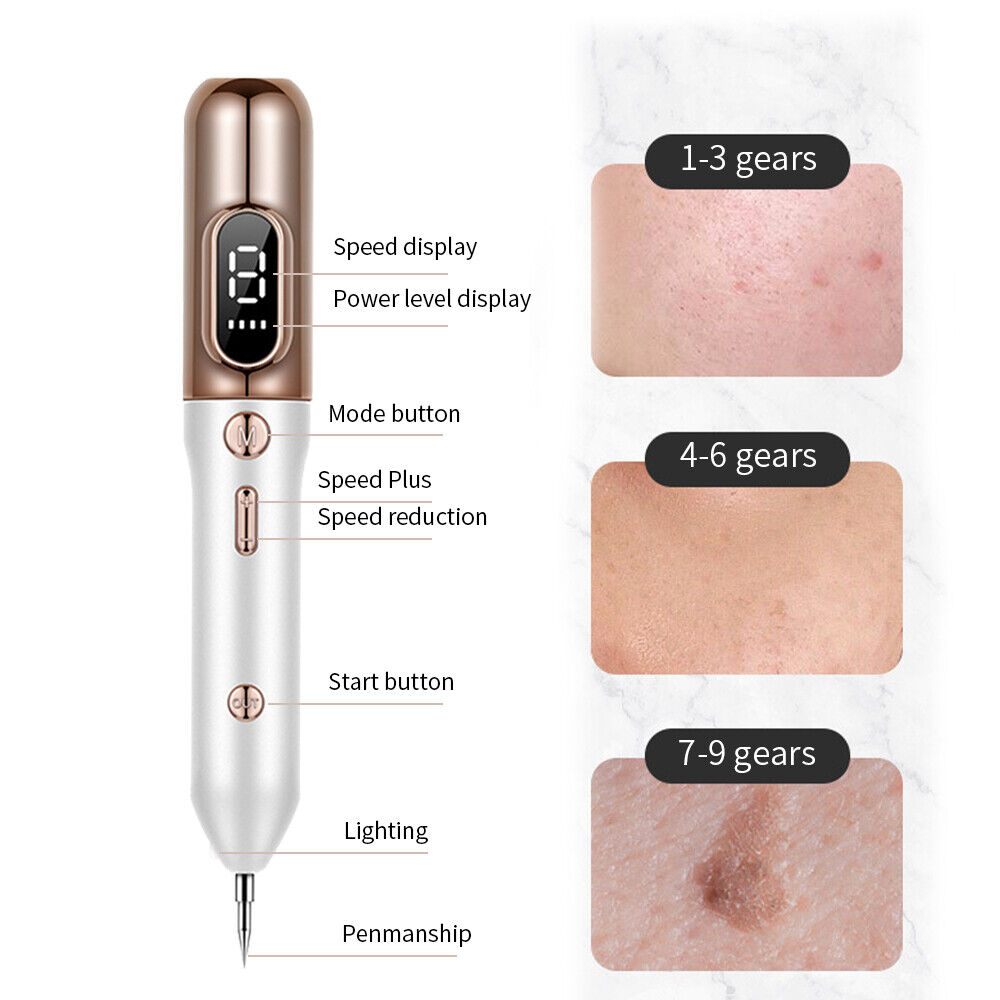 NovaDerm Skin Pen — justerbar plasmabehandling af pletter i 9 niveauer - Desfino