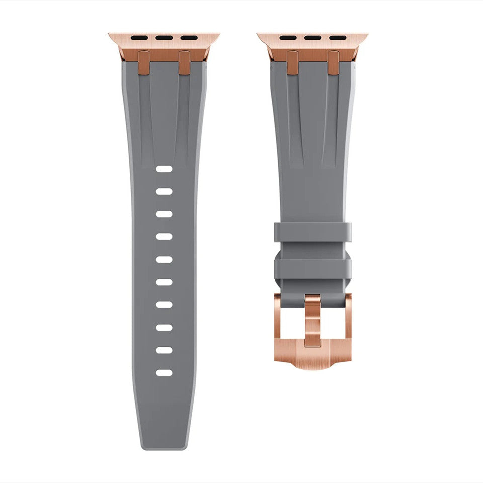 Bracelete Nexal para Apple Watch — Design em silicone, detalhe metálico na extremidade - Desfino