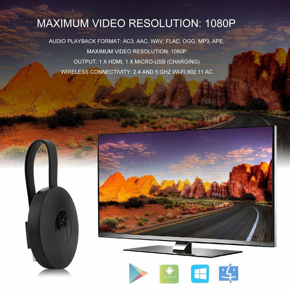 Recetor HDMI sem fios NexView — espelhamento de ecrã portátil 1080P - Desfino
