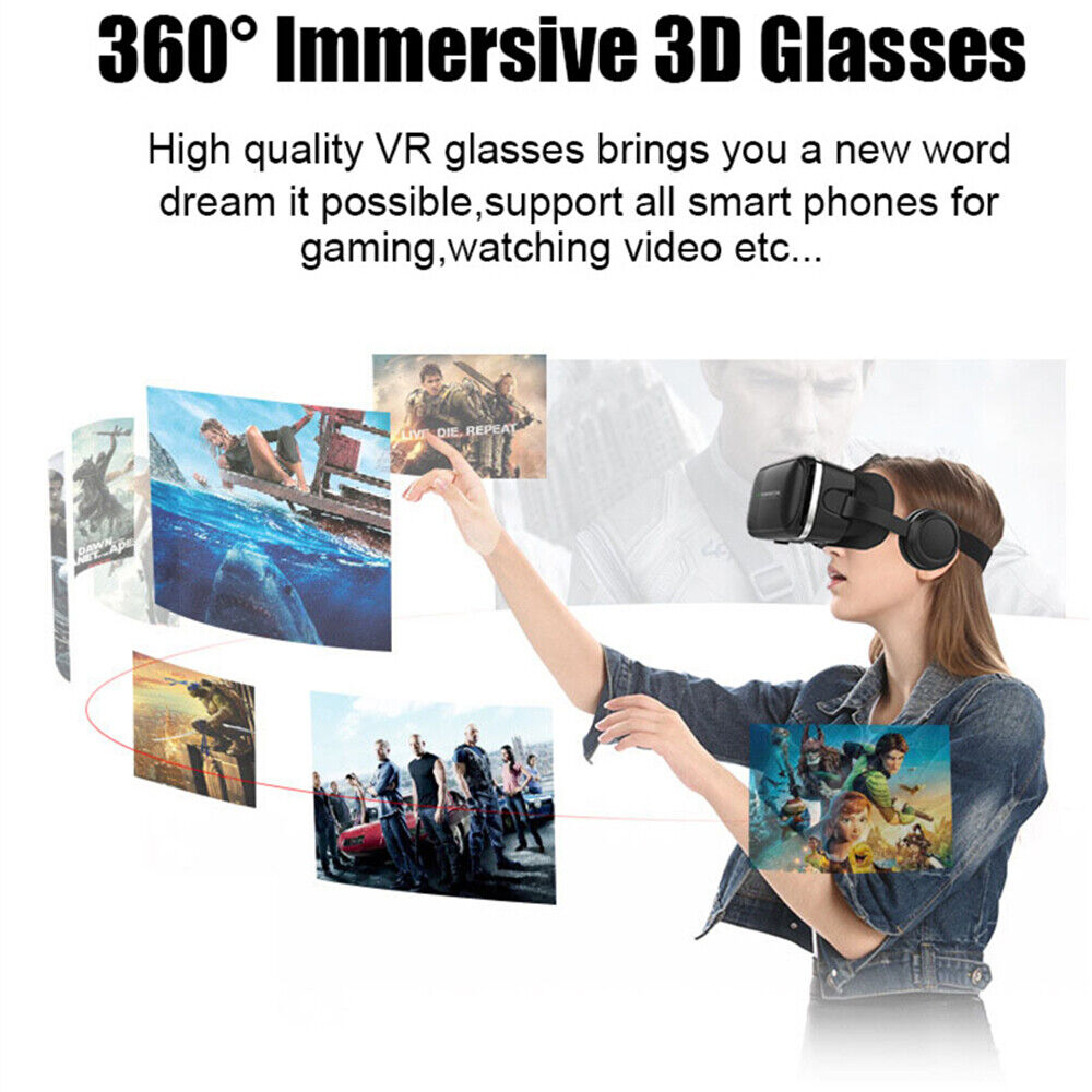 Zestaw słuchawkowy VR VortexView 360° do smartfona — pilot Bluetooth - Desfino