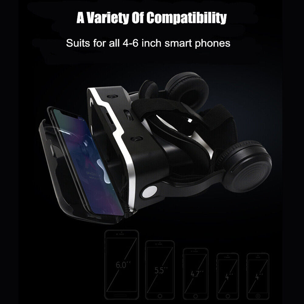 Zestaw słuchawkowy VR VortexView 360° do smartfona — pilot Bluetooth - Desfino