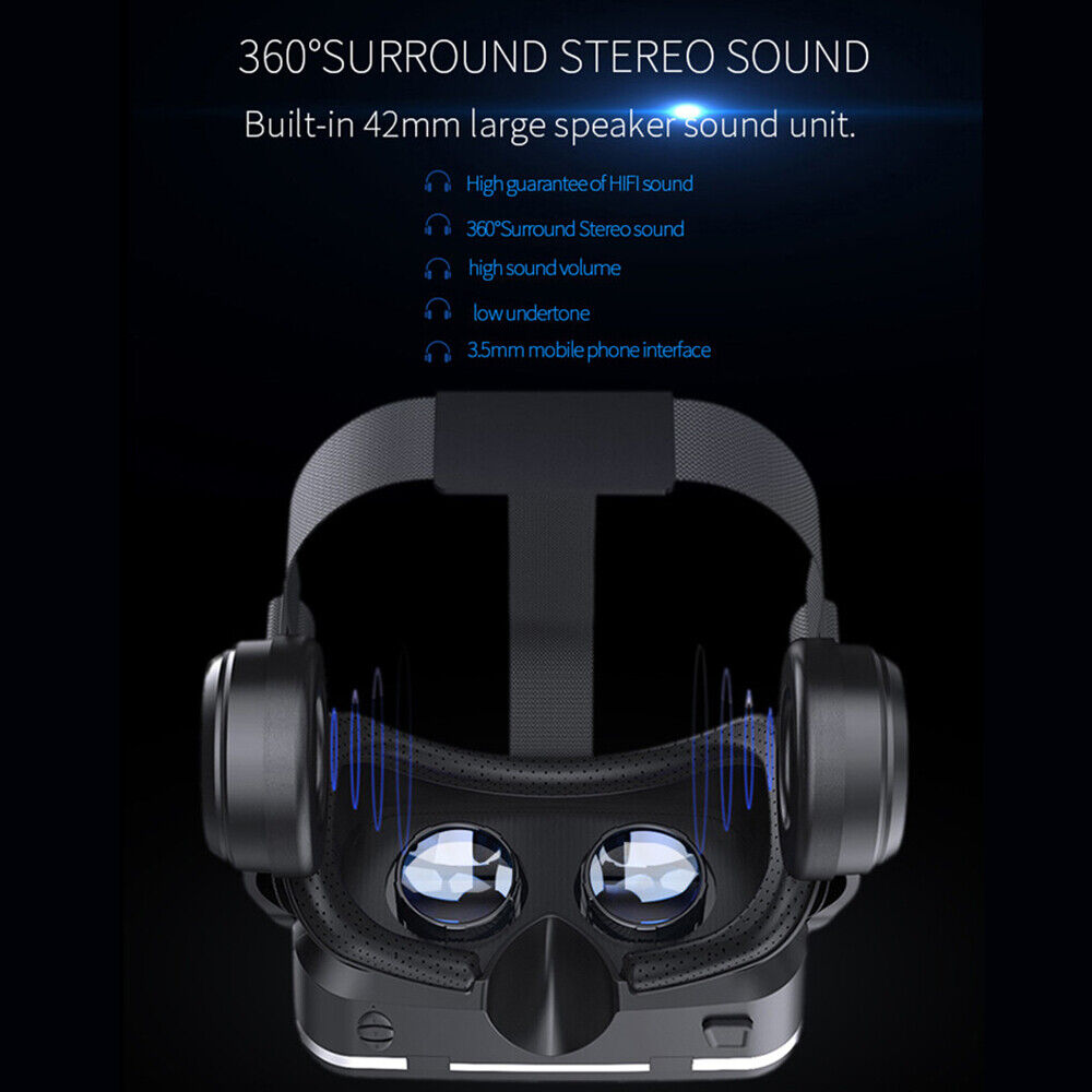 Zestaw słuchawkowy VR VortexView 360° do smartfona — pilot Bluetooth - Desfino