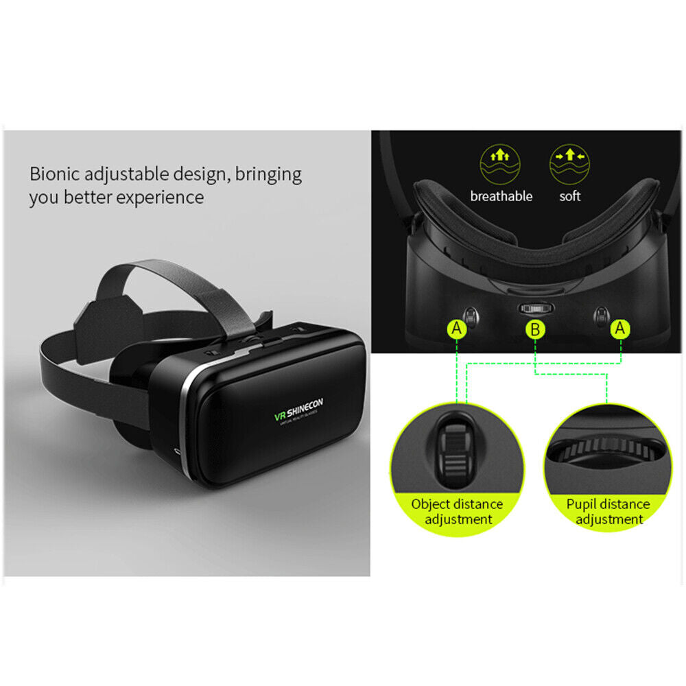 Zestaw słuchawkowy VR VortexView 360° do smartfona — pilot Bluetooth - Desfino