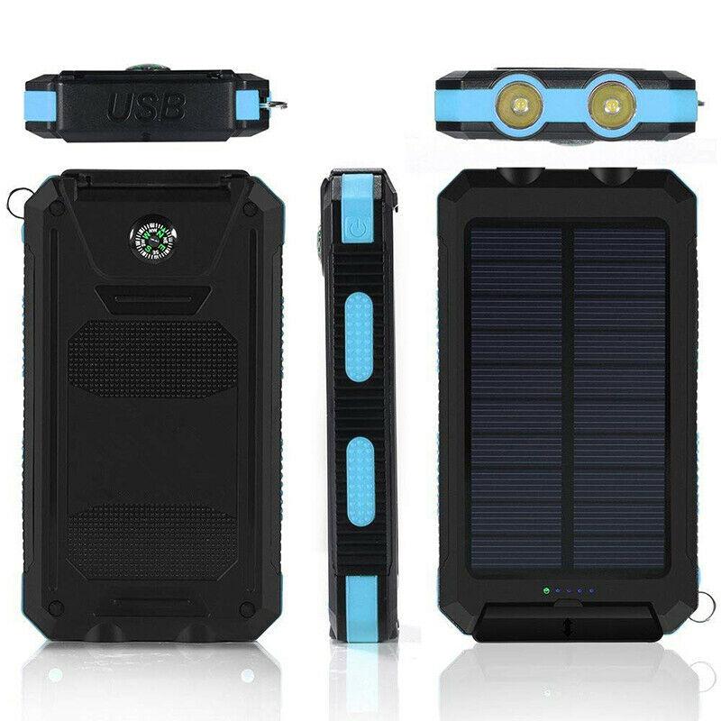بنك طاقة شمسي Terralux بسعة 500000mAh — شاحن محمول مقاوم للماء - Desfino