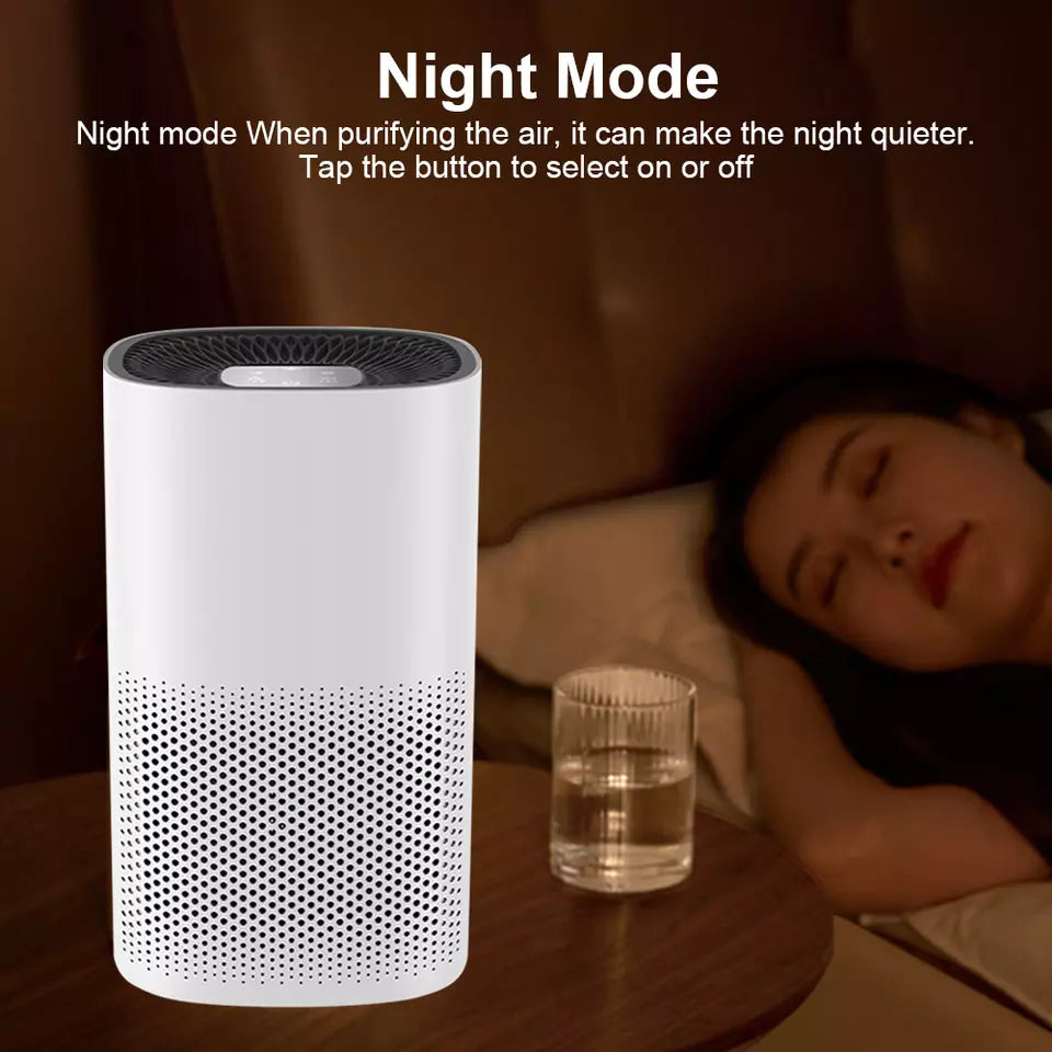 True HEPA Air Purifier — Compact, Ultra-Quiet Small Room Cleaner - Desfino
