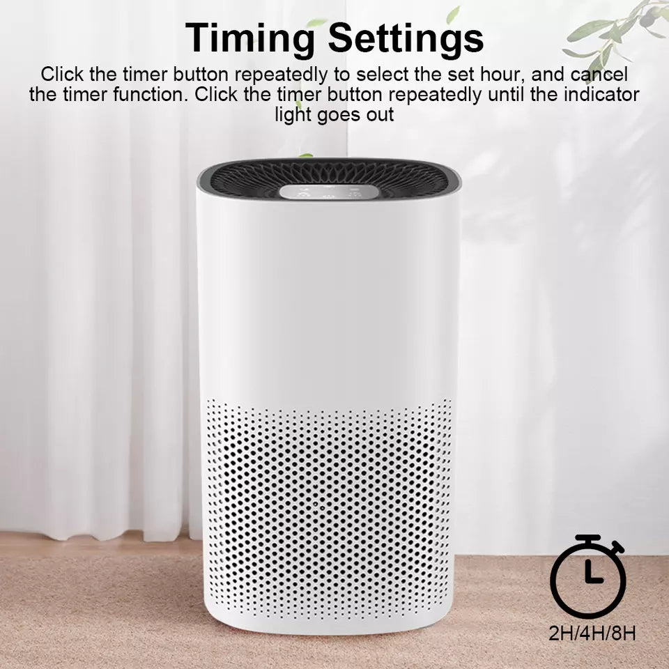 True HEPA Air Purifier — Compact, Ultra-Quiet Small Room Cleaner - Desfino