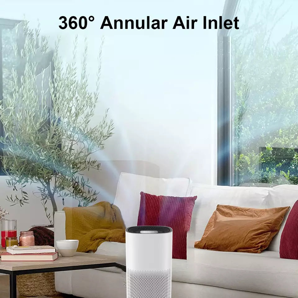 True HEPA Air Purifier — Compact, Ultra-Quiet Small Room Cleaner - Desfino