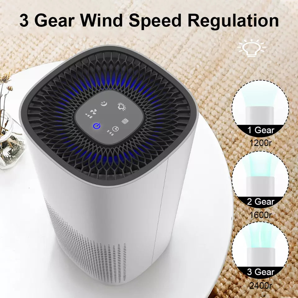 True HEPA Air Purifier — Compact, Ultra-Quiet Small Room Cleaner - Desfino