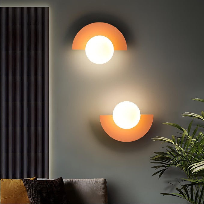 Arden nordisk halvcirkelformad LED-vägglampa — modern väggarmatur - Desfino