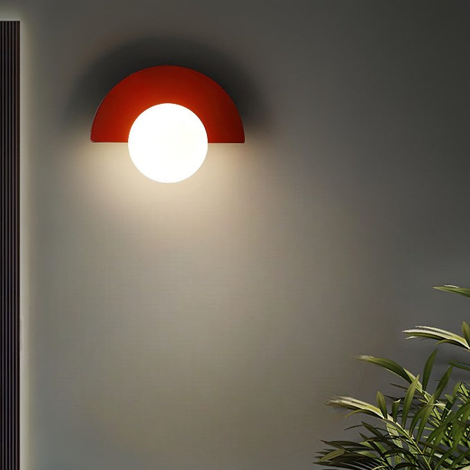 Arden nordisk halvcirkelformad LED-vägglampa — modern väggarmatur - Desfino