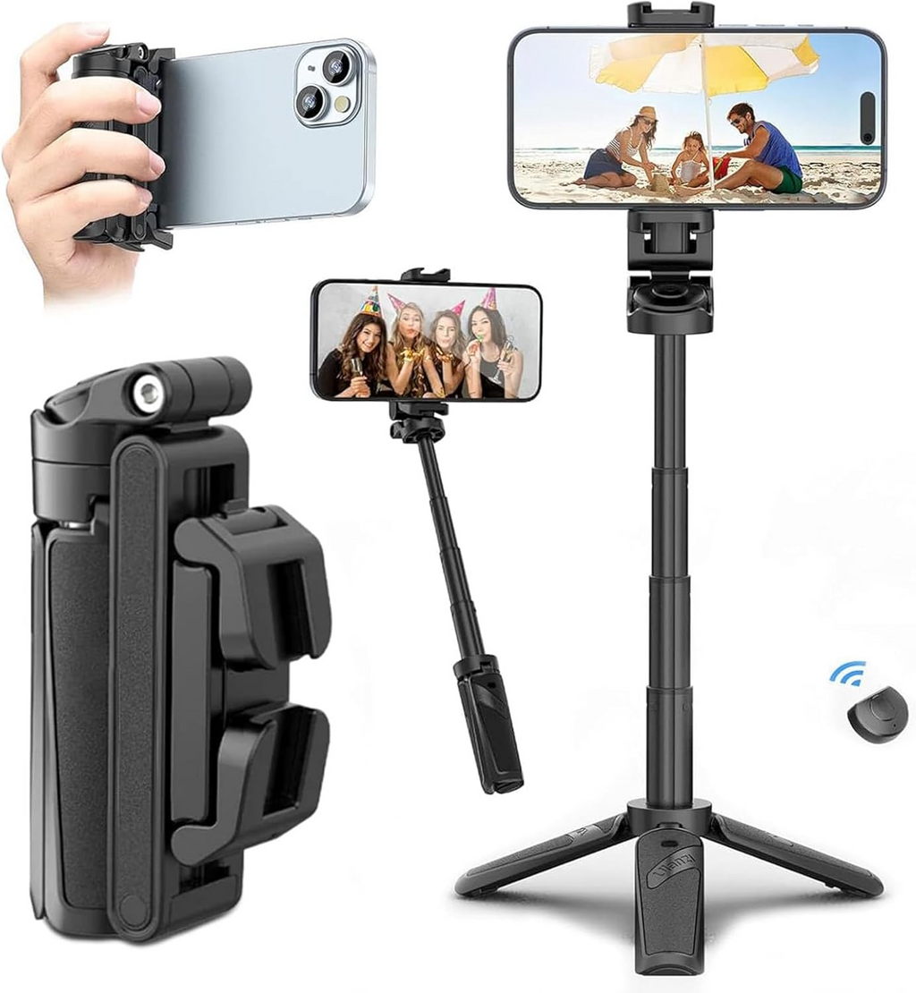 LumaFlex Bluetooth selfie tyč — otočný držák telefonu o 360° - Desfino