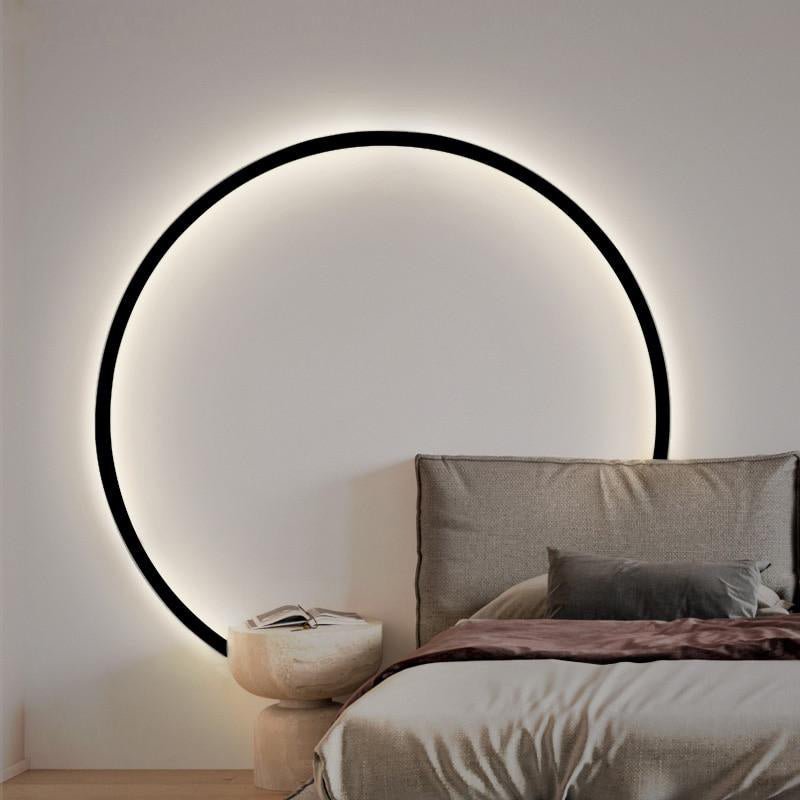 LumaNova rund LED-vägglampa — solinspirerad accentbelysning - Desfino