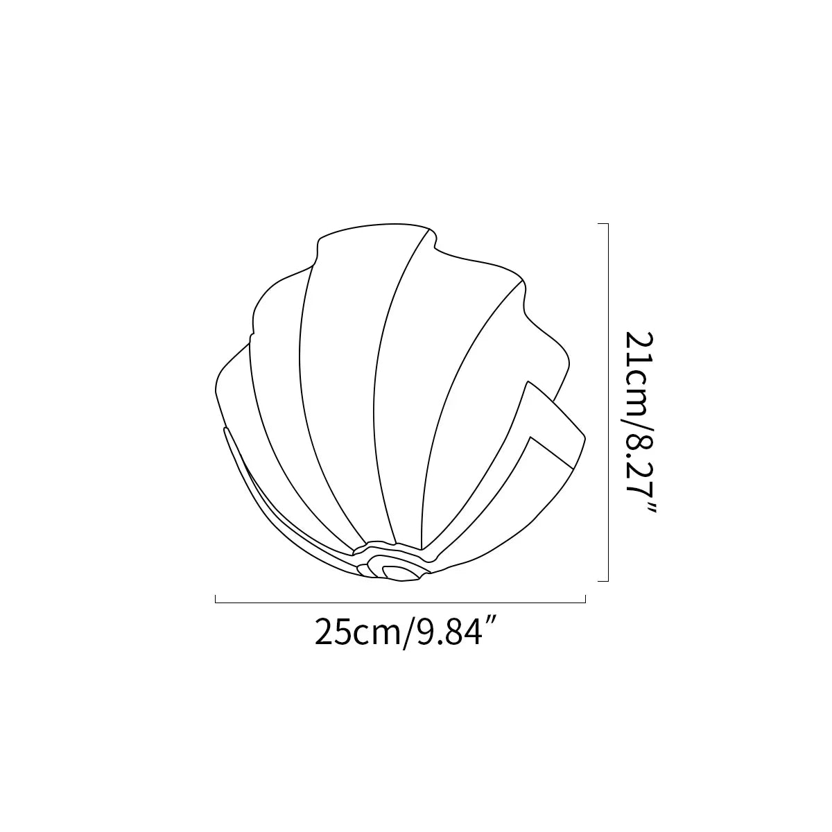 Light Luxury Brass Shell Glass Wall Lamp | Desfino