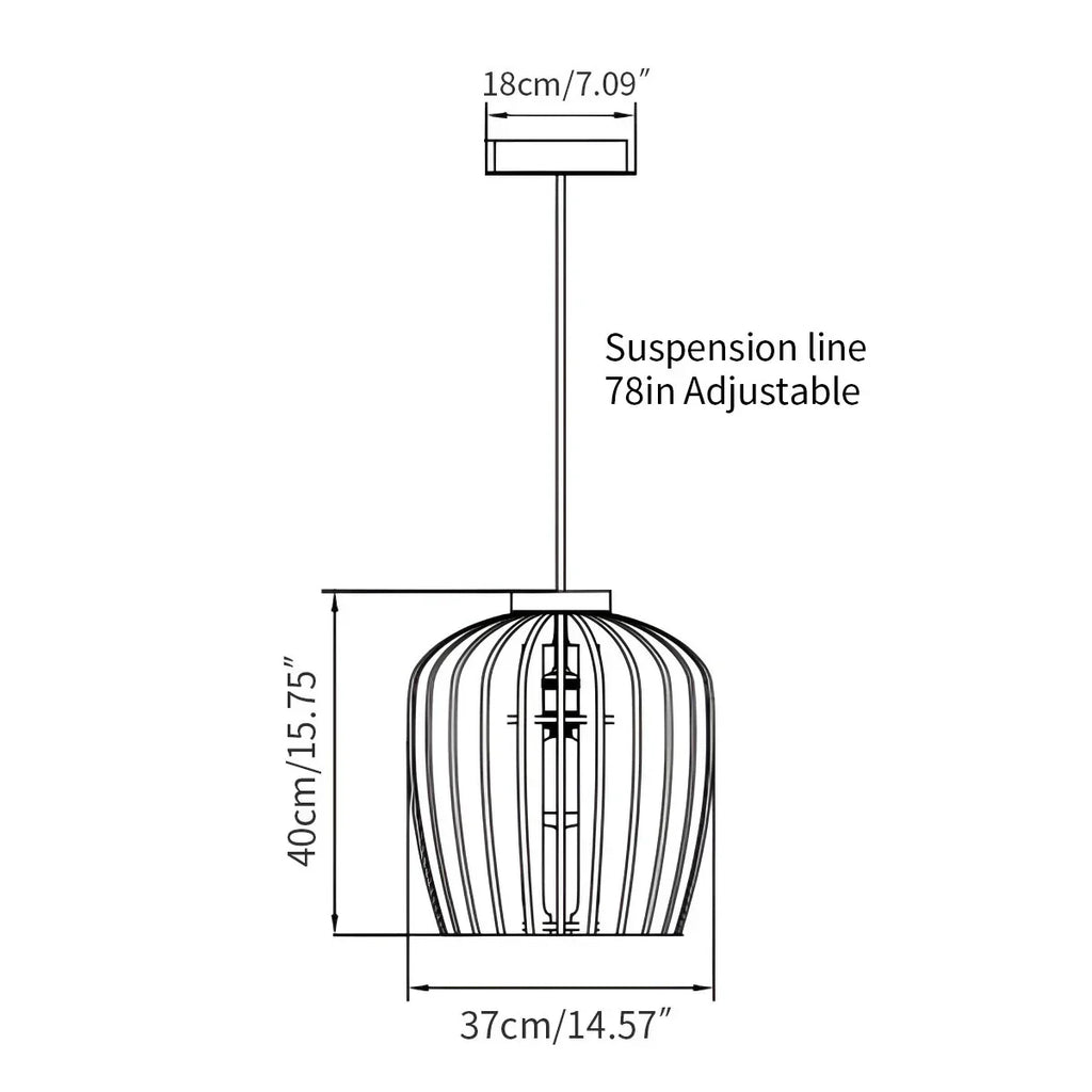 Wine Jar Shape Acoustic Pendant Light | Desfino