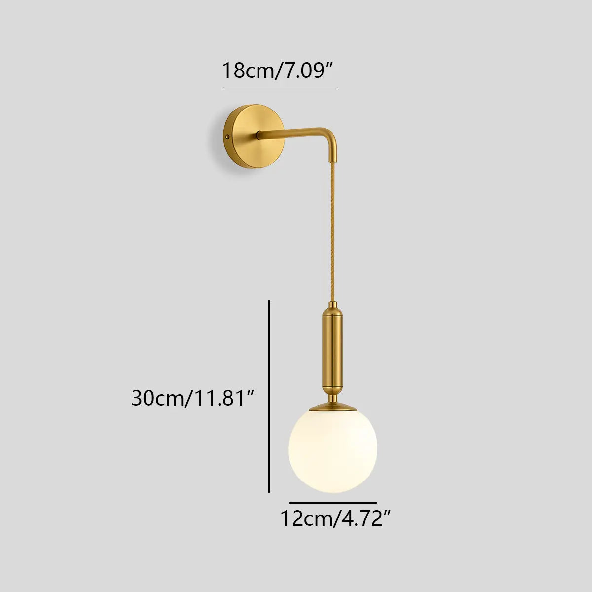 Entice Hanging Wall Lamp Bedside Lamp | Desfino
