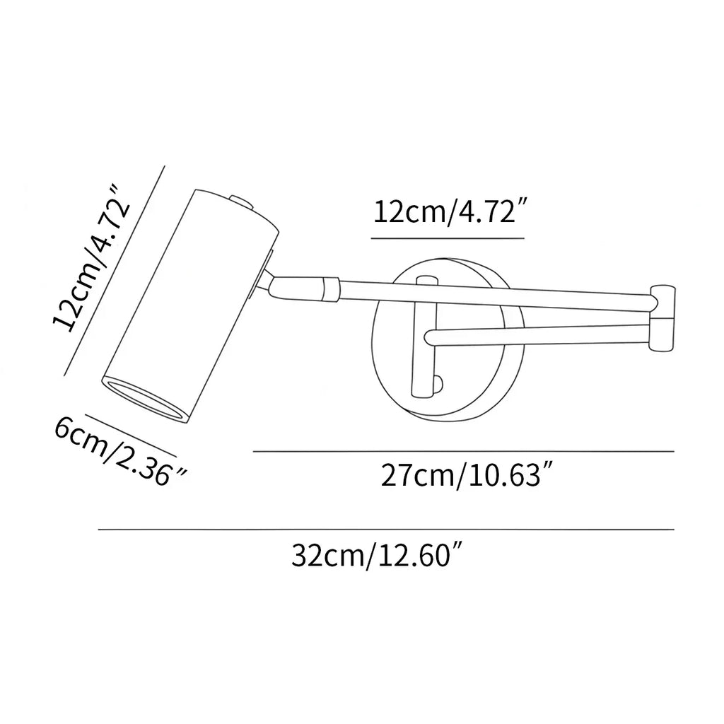 Swing Arm Wall Sconce for Bedroom | Desfino